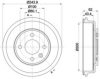 HELLA 8DT 355 302-651 Brake Drum